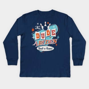 The Dude Bowl-a-Rama (Universal © UCS LLC) Kids Long Sleeve T-Shirt